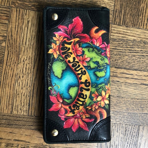 Isabella Fiore Handbags - Isabella Fiore “love your planet” leather wallet